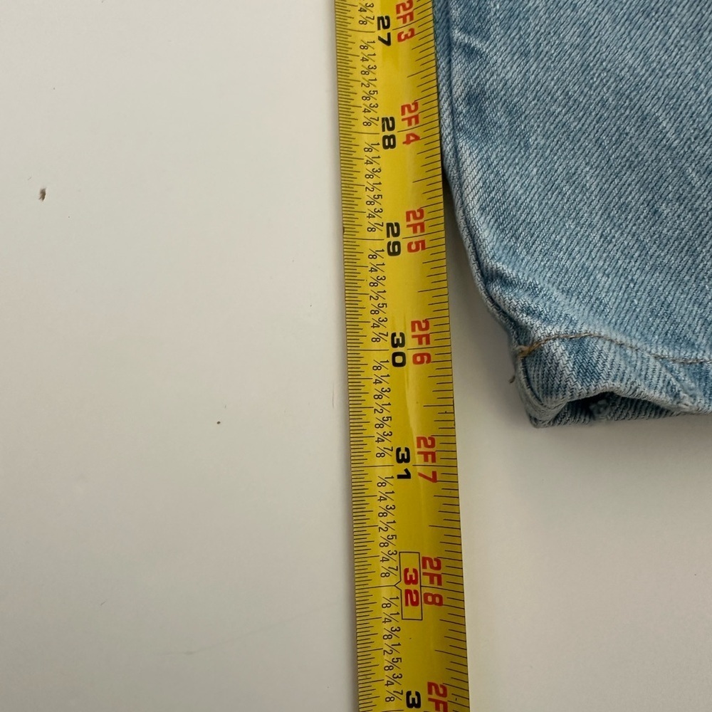 Frame Denim Light Blue Jeans with Silver Button 100%cotton - Picture 13 of 15